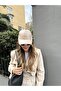 Unisex Vegan Leather Cap Hat Cream - 2