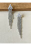 Shiny Zircon Stone Large Size Waterway Evening Dress Earrings Design Earrings - 2