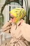 Acid, Misty Green, Powder Mink, Anthracite Geometric Pattern Tivil Silk Scarf Ist 11432 - 19 - 4