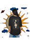 Oversize Unisex Cotton T-Shirt – Authentic Moon Print - 5