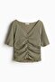 Textured draped top