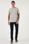 Stretch Cotton Slim Fit Regular Waist Narrow Leg Jeans Men's Denim Pants 1115C24Napoli