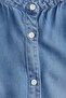 Frill-trimmed denim blouse - 2