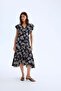 Patterned wrap dress