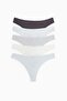 5-pack cotton thong briefs
