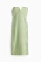 Textured jersey bandeau dress