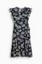 Patterned wrap dress - 5