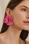 Flower Detail Pink Earrings Zra Model - 2