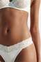 3-pack microfibre and lace thong briefs - 2