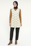 Winter Hijab Tunic, Belted V-Neck Sleeveless Gilet, Comfortable Belted Winter Tunic, Hijab Clothing Tunic