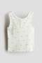 Pointelle cotton vest top - 4