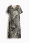 MAMA Crinkled wrap dress