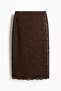 Lace pencil skirt