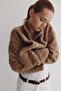 Oversized teddy jacket - 4