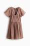 Butterfly-sleeved dress - 5