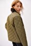Quilted corduroy-collar jacket - 4