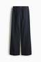 Flared twill trousers