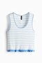 Frill-trimmed vest top