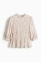 Smocked plumeti blouse