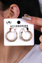 Gold Color Turquoise Ring Women's Earrings - 2