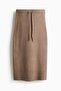 Knitted drawstring skirt - 4