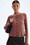 Rib-knit cardigan