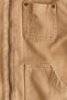 Corduroy-collar cotton overshirt - 3