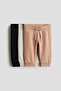 3-pack cotton joggers