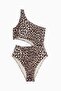 Padded-cup High-leg swimsuit - 5