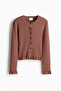 Rib-knit cardigan - 5