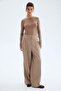 Wide tailored trousers