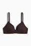 Padded non-wired microfibre bra - 4