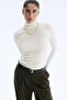 Cashmere-blend polo-neck jumper - 5