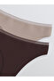 Vizyon New Season Plain Laser Cut Brazilian Panties 2-Pack - 3