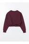 Hilfa New Season Crew Neck Crop Women's Sweatshirt - 6