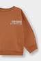 Baby Boy Crew Neck Printed Soft Fleece Inside 2-Piece Sweatshirt F0955A525Au - 6