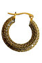 - Irem 3914 Zircon Stone Waterway Model Steel Hoop Earrings - 4