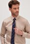 Slim Fit Beige Non-Iron 100% Cotton Eco-Friendly Ecotex Certified Shirt - 5
