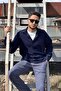 Men'S, Embroidered Detail, Regular-Fit, Winter-Spring, Slim Corduroy Shirt G16 - 3