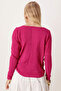 Women's Fuchsia Soft Textured Off-Shoulder Blouse Arm-26K001024 - 5