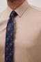Slim Fit Beige Non-Iron 100% Cotton Eco-Friendly Ecotex Certified Shirt - 3