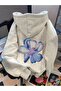 -Women's Rose Printed Sweatshirt, 3-Thread Quality Fabric, Oversized Cut