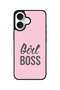 iPhone 17 Case, [Compatible with MagSafe] Slim Magnetic cover Phone Case iPhone 17 -Girl Boss (Pink)