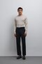 Navy Blue Tapered Fit Men's Trousers - 3