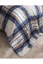 Varnelle Single Sherpa Blanket - Ecru/Indigo - 4