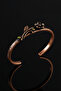 Women's Copper Bracelet - Flower Model Thin Metal Box and Natural Stone Bracelet - 4