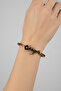 Women's Copper Bracelet - Flower Model Thin Metal Box and Natural Stone Bracelet - 5