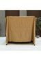 Beige 2-Seater Swing Cover 235x117.5x178.5cm - Durable Polyester Outdoor Garden Accessory - 2