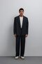 Navy Blue Relax Fit Striped Men's Trousers