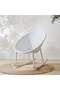 Rayan Outdoor Rocking Chair - White Plastic, Comfortable & Stylish for Outdoor Living